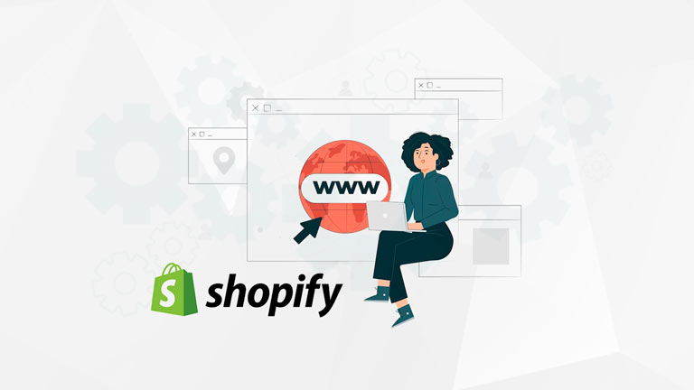 Como colocar o domínio no Shopify?