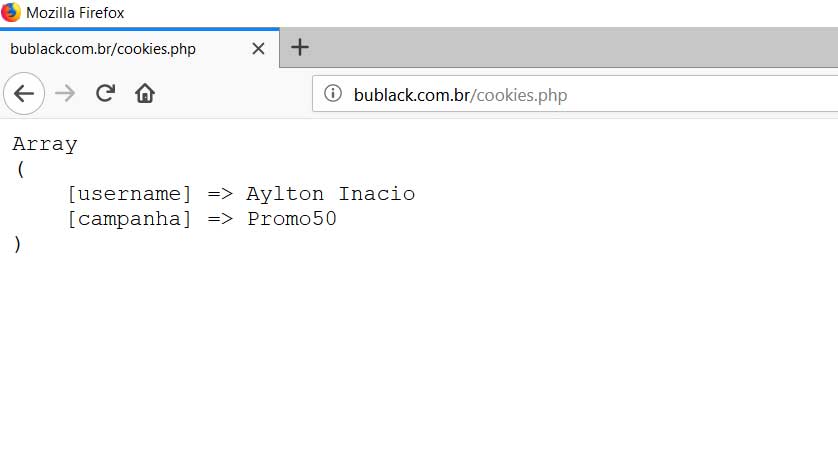 Exibindo Cookies com PHP - Por Aylton Inacio